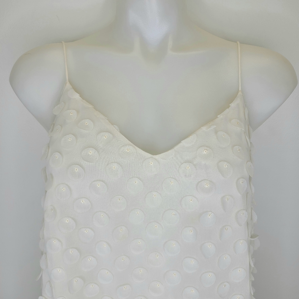 Zimmermann Wild Botanica Textured Dot Cami Top Off White Ivory 0 - Picture 3 of 11